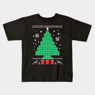 Chemistree Science Christmas Kids T-Shirt